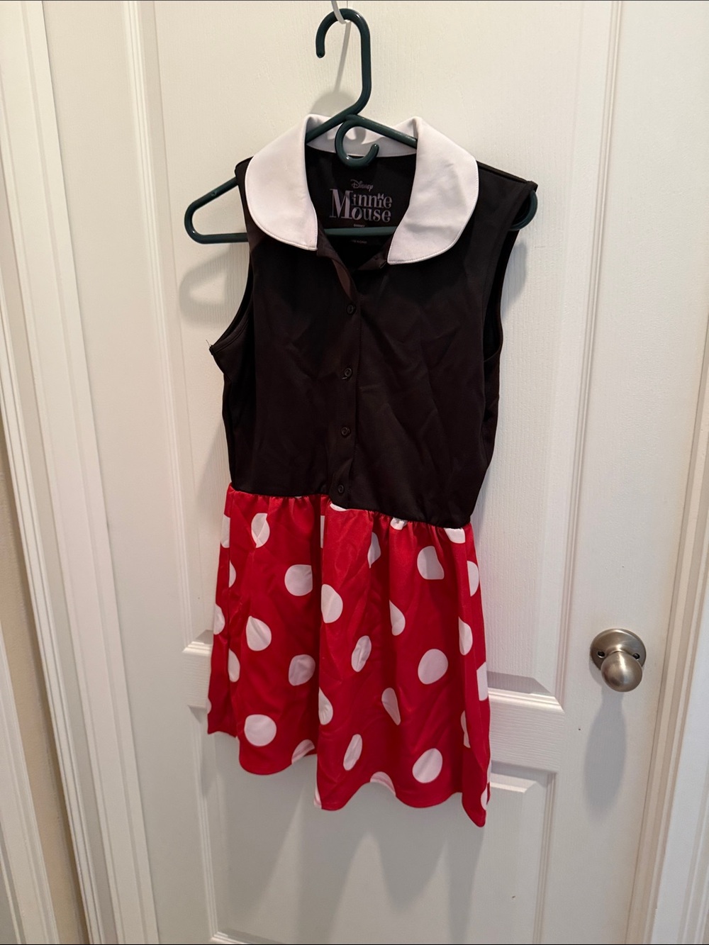Disney Minnie, mouse Red & Black Polka Dot size large